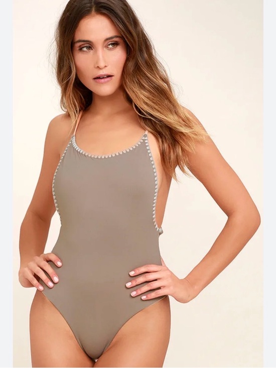 bond-eye Other - Bond Eye Sunday Session Reversible Taupe One Piece Swimsuit